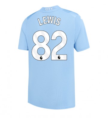 Manchester City Rico Lewis #82 Hjemmebanetrøje 2023-24 Kort ærmer